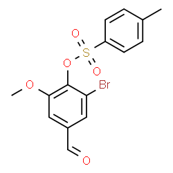 ChemSpider 2D Image | 2-Bromo-4-formyl-6-methoxyphenyl 4-methylbenzenesulfonate | C15H13BrO5S