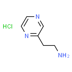ChemSpider 2D Image | 2-(pyrazin-2-yl)ethanamine hydrochloride | C6H10ClN3