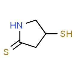 ChemSpider 2D Image | 4-mercaptopyrrolidine-2-thione | C4H7NS2