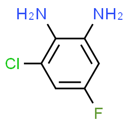 ChemSpider 2D Image | 3-Chloro-5-fluoro-1,2-benzenediamine | C6H6ClFN2