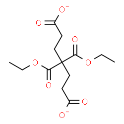 ChemSpider 2D Image | 4,4-Bis(ethoxycarbonyl)heptanedioate | C13H18O8