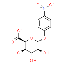 ChemSpider 2D Image | 4-Nitrophenyl alpha-D-idopyranosiduronate | C12H12NO9