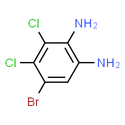 ChemSpider 2D Image | 5-Bromo-3,4-dichloro-1,2-benzenediamine | C6H5BrCl2N2