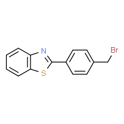 ChemSpider 2D Image | 2-(4-(Bromomethyl)phenyl)benzo[d]thiazole | C14H10BrNS
