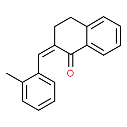 ChemSpider 2D Image | 2-(2-methylbenzylidene)-1,2,3,4-tetrahydronaphthalen-1-one | C18H16O