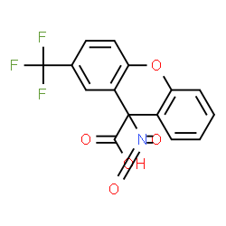 ChemSpider 2D Image | {2-[2-Nitro-4-(trifluoromethyl)phenoxy]phenyl}acetic acid | C15H10F3NO5