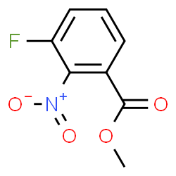 ChemSpider 2D Image | Methyl 3-fluoro-2-nitrobenzoate | C8H6FNO4