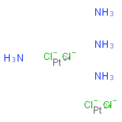 ChemSpider 2D Image | Platinum(2+) chloride ammoniate (1:2:2) | H12Cl4N4Pt2