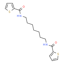 ChemSpider 2D Image | N,N'-1,7-Heptanediyldi(2-thiophenecarboxamide) | C17H22N2O2S2