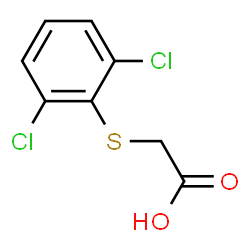 ChemSpider 2D Image | (2,6-Dichlorophenylthio)Acetic Acid | C8H6Cl2O2S