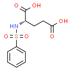 ChemSpider 2D Image | (+)-N-Benzenesulfonylglutamic acid | C11H13NO6S