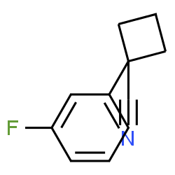 ChemSpider 2D Image | 1-(3-Fluorophenyl)cyclobutanecarbonitrile | C11H10FN