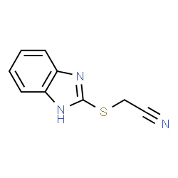 ChemSpider 2D Image | (1H-benzimidazol-2-ylthio)acetonitrile | C9H7N3S