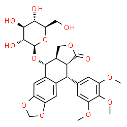 ChemSpider 2D Image | Podophyllotoxin beta-D-glucoside | C28H32O13