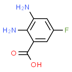 ChemSpider 2D Image | 2,3-Diamino-5-fluorobenzoic acid | C7H7FN2O2