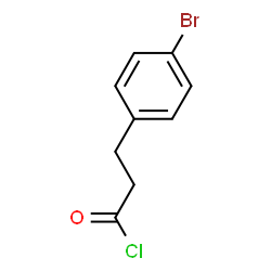 ChemSpider 2D Image | 3-(4-Bromophenyl)propanoyl chloride | C9H8BrClO