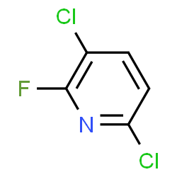 ChemSpider 2D Image | 3,6-Dichloro-2-fluoropyridine | C5H2Cl2FN
