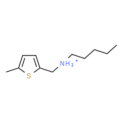 ChemSpider 2D Image | N-[(5-Methyl-2-thienyl)methyl]-1-pentanaminium | C11H20NS