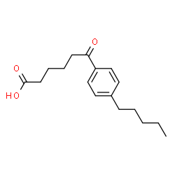 ChemSpider 2D Image | 6-Oxo-6-(4-pentylphenyl)hexanoic acid | C17H24O3