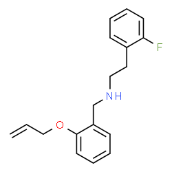 ChemSpider 2D Image | N-[2-(Allyloxy)benzyl]-2-(2-fluorophenyl)ethanamine | C18H20FNO