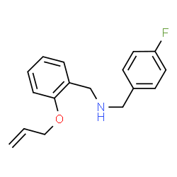 ChemSpider 2D Image | 1-[2-(Allyloxy)phenyl]-N-(4-fluorobenzyl)methanamine | C17H18FNO