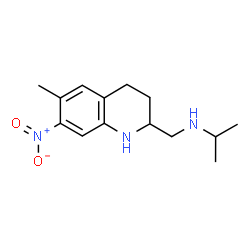 ChemSpider 2D Image | 2-isopropylaminomethyl-6-methyl-7-nitro-1,2,3,4-tetrahydroquinoline | C14H21N3O2