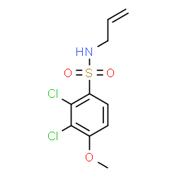 ChemSpider 2D Image | N-Allyl-2,3-dichloro-4-methoxybenzenesulfonamide | C10H11Cl2NO3S