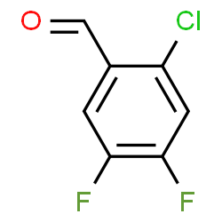 ChemSpider 2D Image | 2-Chloro-4,5-difluorobenzaldehyde | C7H3ClF2O
