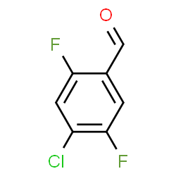 ChemSpider 2D Image | 4-Chloro-2,5-difluorobenzaldehyde | C7H3ClF2O