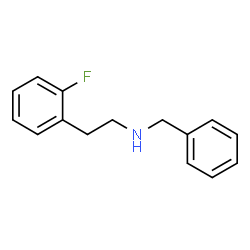 ChemSpider 2D Image | N-Benzyl-2-(2-fluorophenyl)ethanamine | C15H16FN