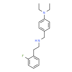 ChemSpider 2D Image | N,N-Diethyl-4-({[2-(2-fluorophenyl)ethyl]amino}methyl)aniline | C19H25FN2
