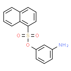 ChemSpider 2D Image | 3-Aminophenyl 1-naphthalenesulfonate | C16H13NO3S