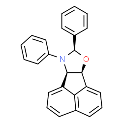 ChemSpider 2D Image | (6bS,8R,9aR)-8,9-Diphenyl-6b,8,9,9a-tetrahydroacenaphtho[1,2-d][1,3]oxazole | C25H19NO