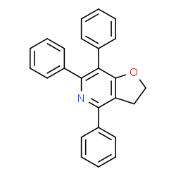 ChemSpider 2D Image | 4,6,7-Triphenyl-2,3-dihydrofuro[3,2-c]pyridine | C25H19NO