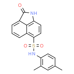 ChemSpider 2D Image | N-(2,4-Dimethylphenyl)-2-oxo-1,2-dihydrobenzo[cd]indole-6-sulfonamide | C19H16N2O3S