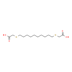 ChemSpider 2D Image | 2,2'-(1,10-Decanediyldisulfanediyl)diacetic acid | C14H26O4S2