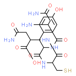ChemSpider 2D Image | asn-tyr-cys-asn | C20H28N6O8S
