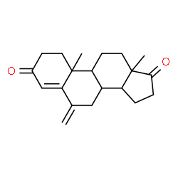ChemSpider 2D Image | 6-Methyleneandrost-4-ene-3,17-dione | C20H26O2