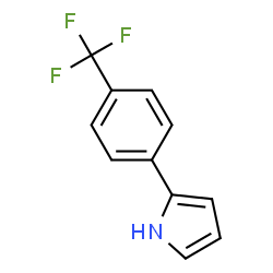 ChemSpider 2D Image | 2-[4-(Trifluoromethyl)phenyl]-1H-pyrrole | C11H8F3N