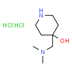 ChemSpider 2D Image | 4-[(Dimethylamino)methyl]-4-piperidinol dihydrochloride | C8H20Cl2N2O