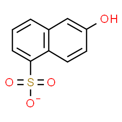 ChemSpider 2D Image | 6-Hydroxy-1-naphthalenesulfonate | C10H7O4S