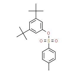 ChemSpider 2D Image | 3,5-Bis(2-methyl-2-propanyl)phenyl 4-methylbenzenesulfonate | C21H28O3S