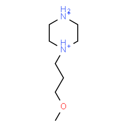 ChemSpider 2D Image | 1-(3-Methoxypropyl)piperazinediium | C8H20N2O
