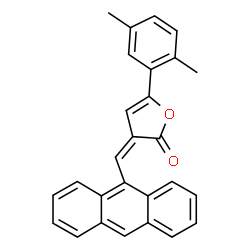 ChemSpider 2D Image | (3Z)-3-(9-Anthrylmethylene)-5-(2,5-dimethylphenyl)-2(3H)-furanone | C27H20O2