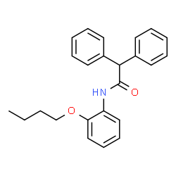 ChemSpider 2D Image | N-(2-Butoxyphenyl)-2,2-diphenylacetamide | C24H25NO2