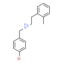 ChemSpider 2D Image | N-(4-Bromobenzyl)-2-(2-methylphenyl)ethanaminium | C16H19BrN