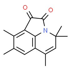 ChemSpider 2D Image | 4,4,6,8,9-Pentamethyl-4H-pyrrolo[3,2,1-ij]quinoline-1,2-dione | C16H17NO2