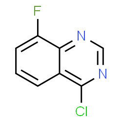 ChemSpider 2D Image | 4-Chloro-8-fluoroquinazoline | C8H4ClFN2