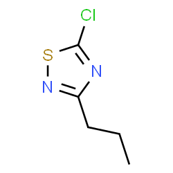 ChemSpider 2D Image | 5-Chloro-3-propyl-1,2,4-thiadiazole | C5H7ClN2S