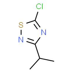 ChemSpider 2D Image | 5-Chloro-3-isopropyl-1,2,4-thiadiazole | C5H7ClN2S